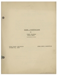 Moe Howard's 32pp. Script Dated October 1939 for The 1940 Three Stooges Film ''You Nazty Spy!'' -- Very Good Condition